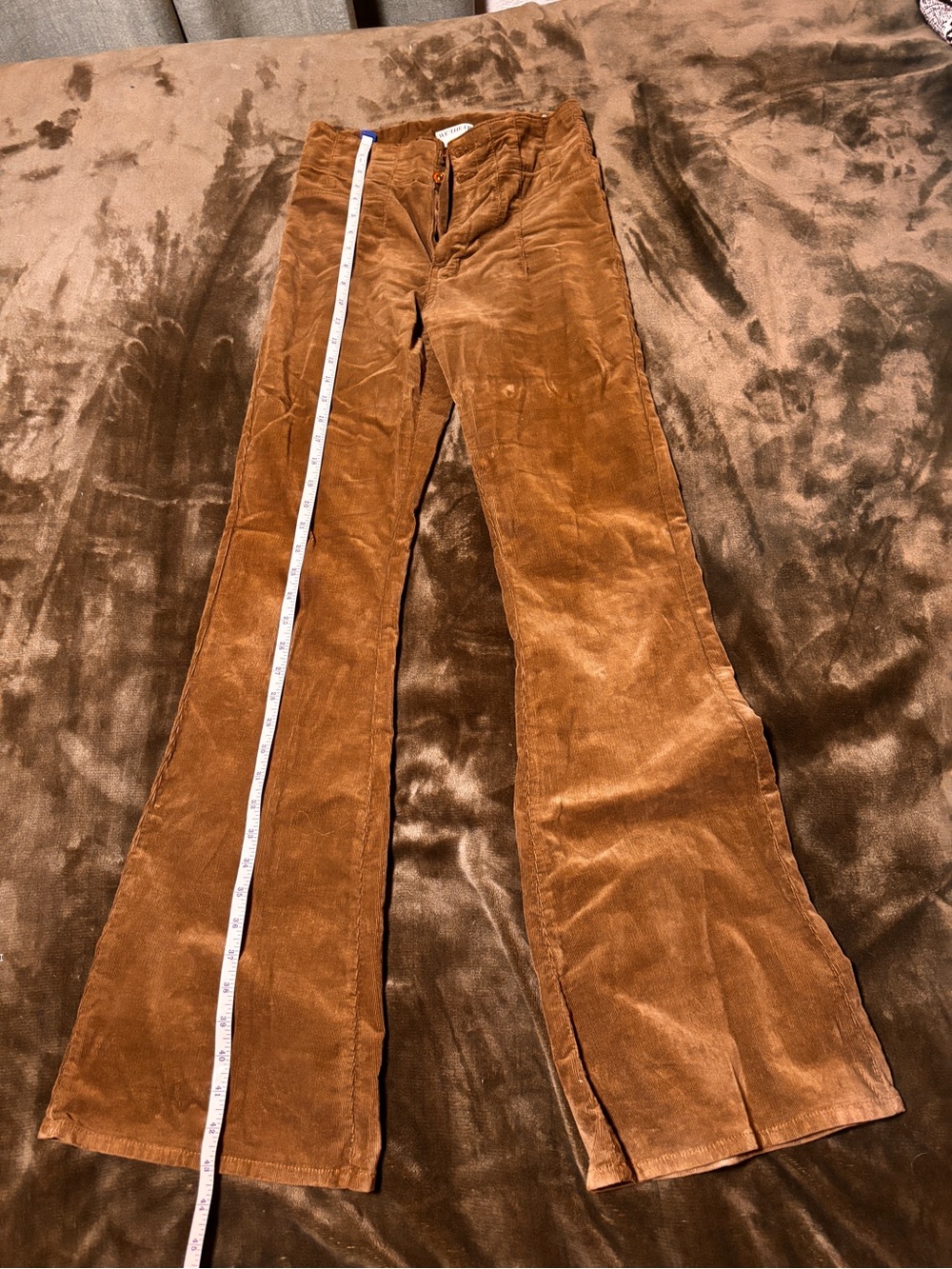 We The Free olive green Corduroy Flare Jeans
